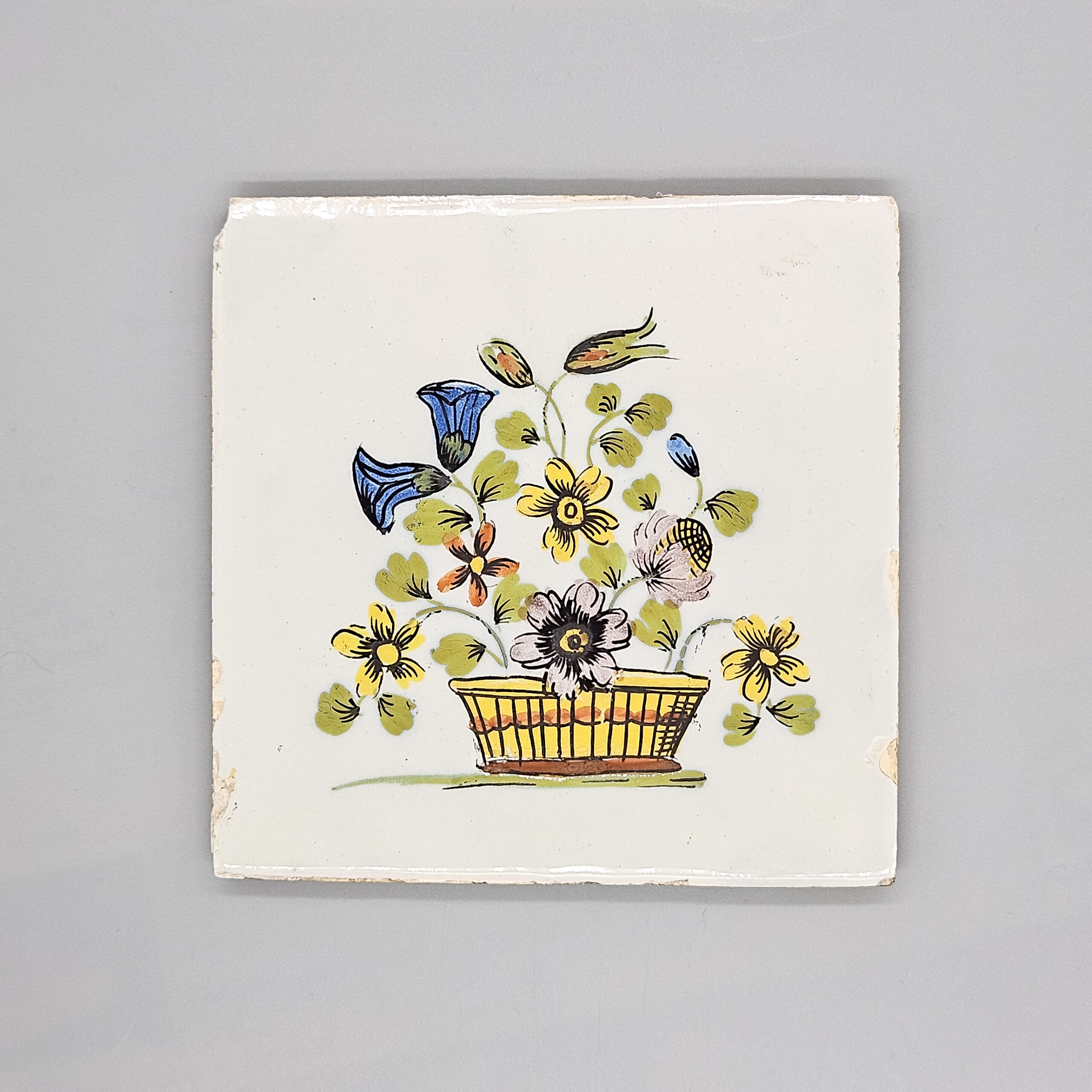 Liverpool delftware tile, 1760-75