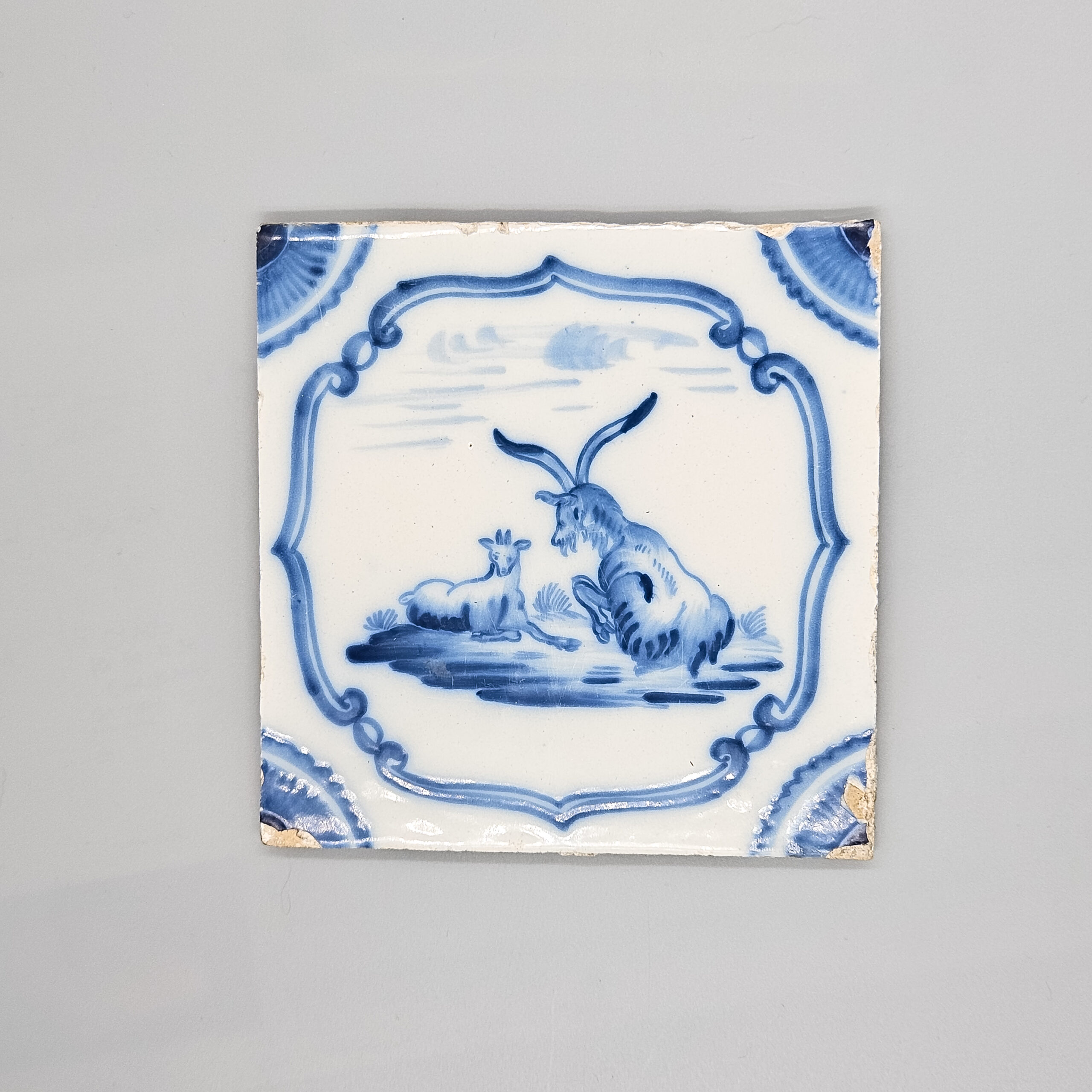 Liverpool delftware tile, 1760-75