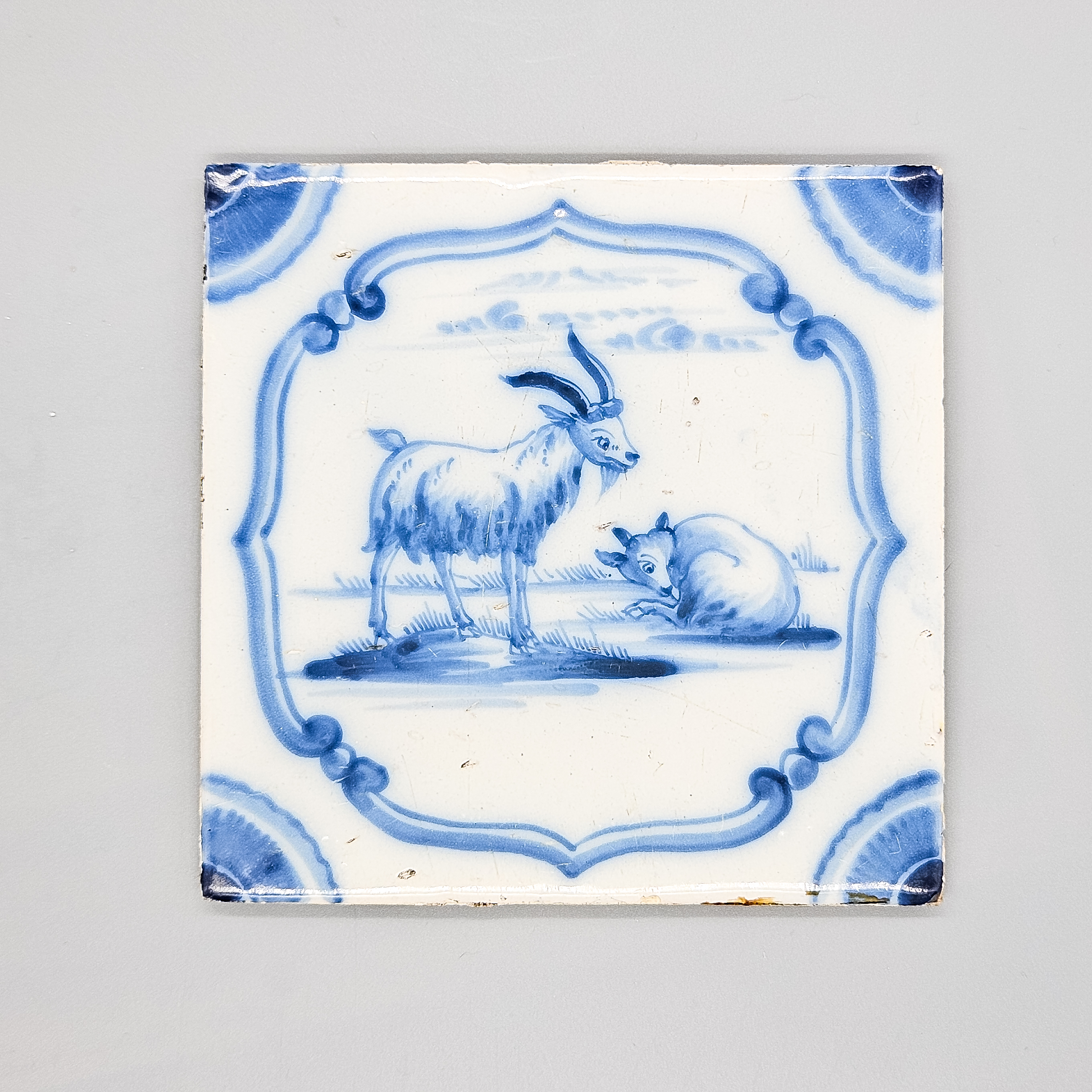 Liverpool delftware tile, 1760-75