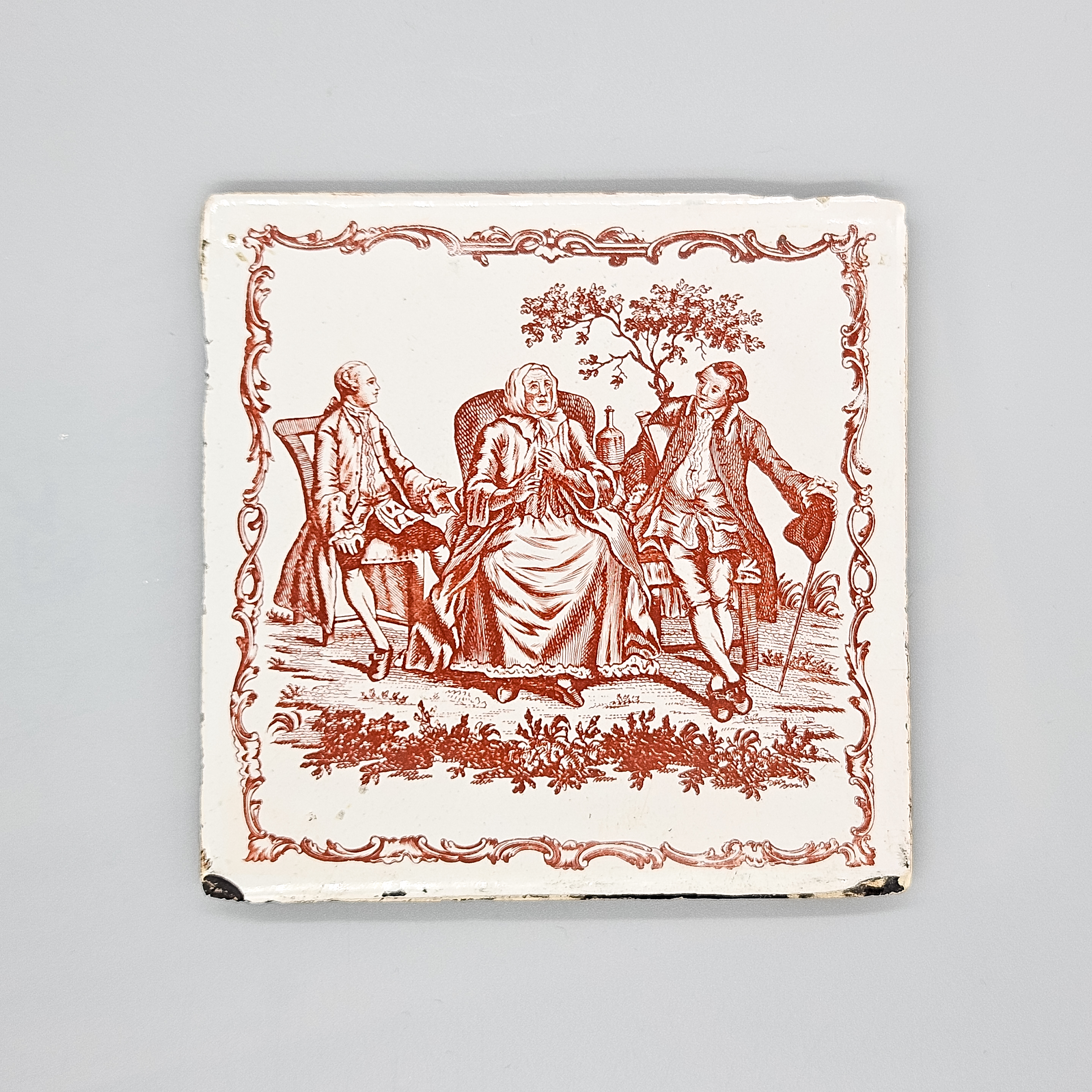 Liverpool delftware tile, 1765-75