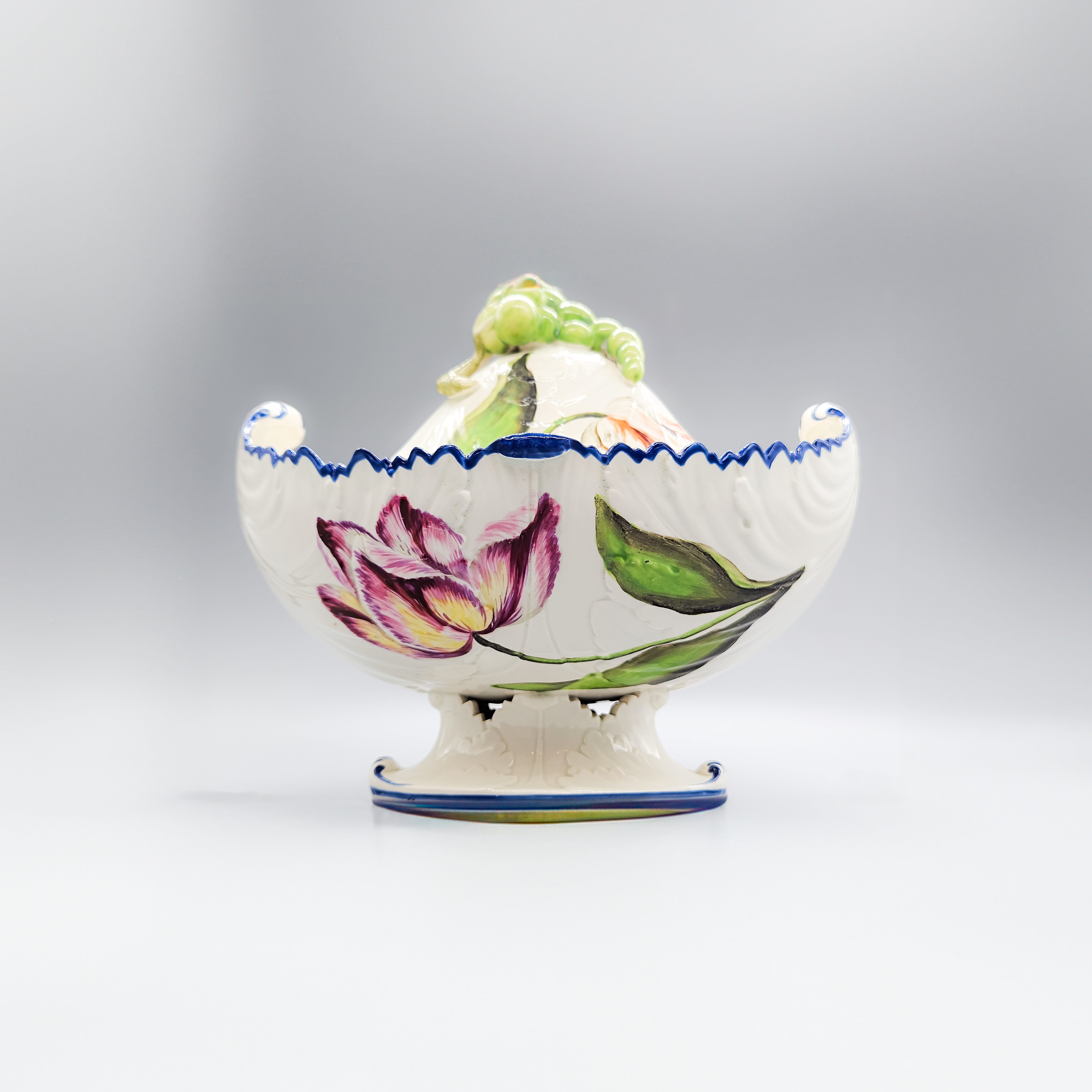 A Davenport pearlware sauce tureen and cover, circa 1810