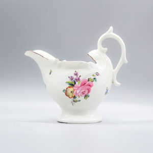 A Derby smooth-bodied sauceboat or large creamer, circa 1770