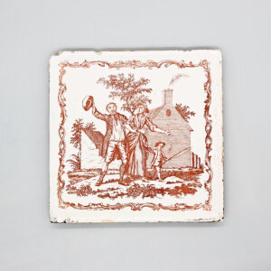 Liverpool delftware tile, 1765-75
