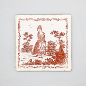 Liverpool delftware tile, 1765-75