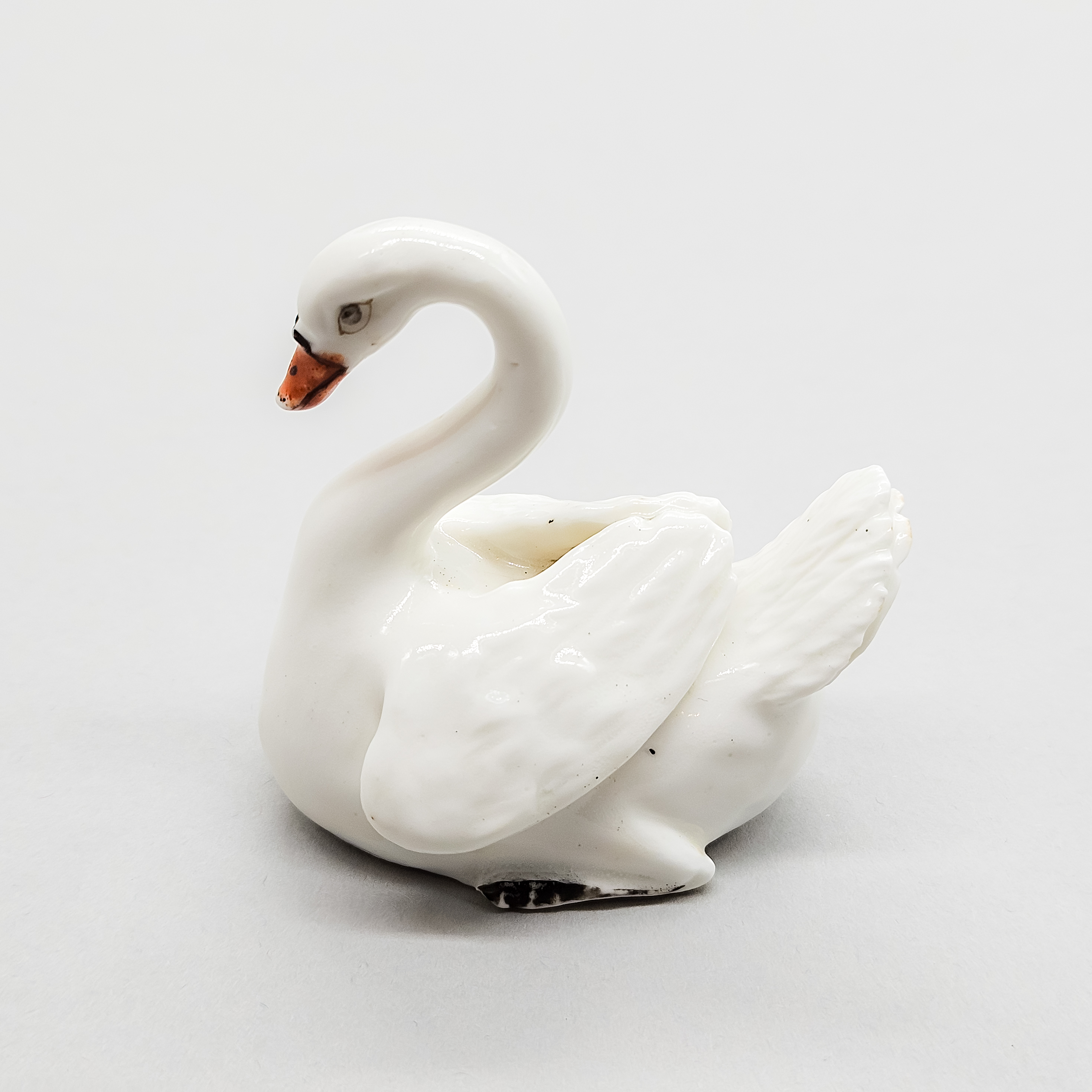 A rare Derby model of a swan, circa 1770-72