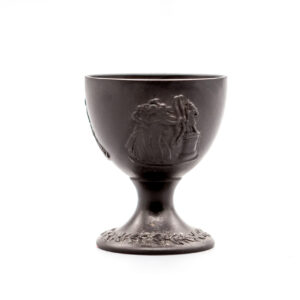 Wedgwood black basalt eggcup, early 19th century