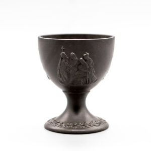 Wedgwood black basalt eggcup, early 19th century
