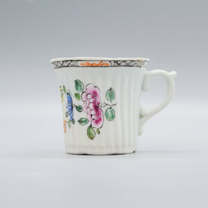 An early Worcester fluted coffee cup, circa 1753