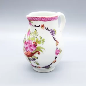 A Lowestoft sparrow beak jug, circa 1775