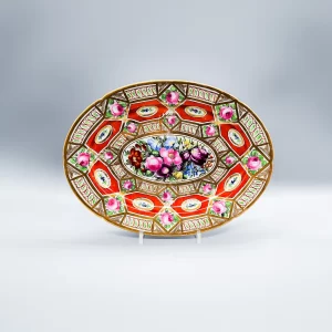 A Coalport oval dessert dish or small platter, circa 1810
