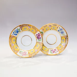 A pair of Coalport plates, circa 1810