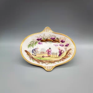Minton porcelain dish from a dessert service, circa 1810
