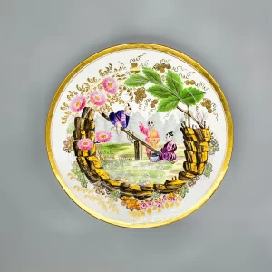 A Minton porcelain dessert plate, pattern 539, circa 1810