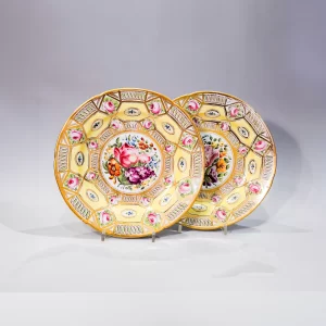 A pair of Coalport plates, circa 1810