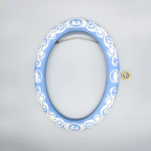 A fine and rare Wedgwood blue jasper frame, circa 1790