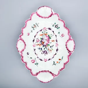 A rare unrecorded Baddeley-Littler dessert dish, circa 1785