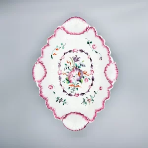 A rare unrecorded Baddeley-Littler dessert dish, circa 1785