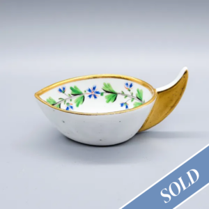 A rare Spode porcelain butter boat, circa 1820