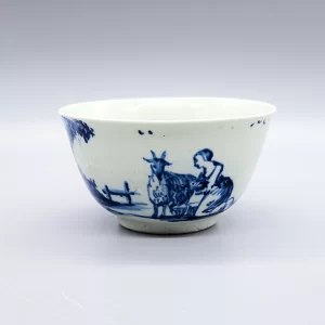 A rare Vauxhall tea bowl, circa 1755