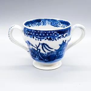 A rare New Hall caudle cup, circa 1785-90