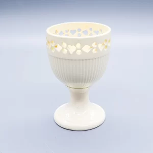 A pierced creamware egg cup, circa 1790