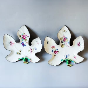A rare pair of Bow dishes, circa 1760