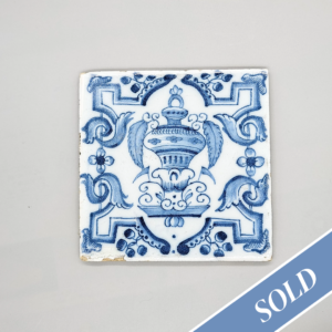 Liverpool delftware tile, 1750-70