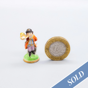 A Derby porcelain seal, circa 1770