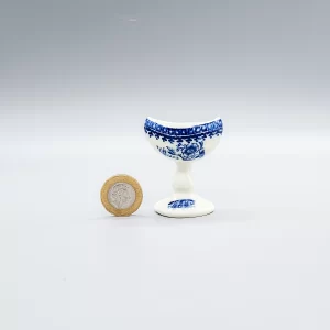 A Caughley eyebath printed in blue, circa 1785