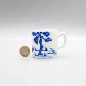 A small early Bow coffee can, circa 1752