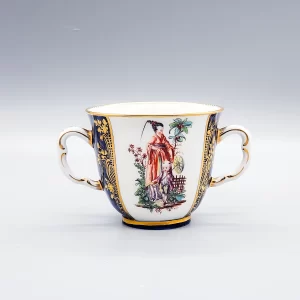 A Chelsea two-handled cabinet cup, circa 1760-65