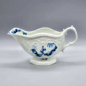 A Worcester sauceboat, circa 1765