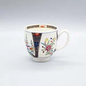 A Worcester polychrome coffee cup, circa 1768