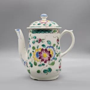 A Bow coffee pot and cover, circa 1760