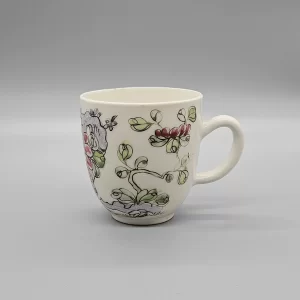 An early Bow coffee cup with plain loop handle, circa 1754