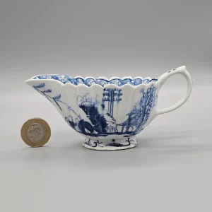 A small Bow sauceboat, circa 1755