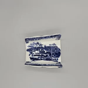 A rare New Hall hybrid hardpaste asparagus server,  circa 1790