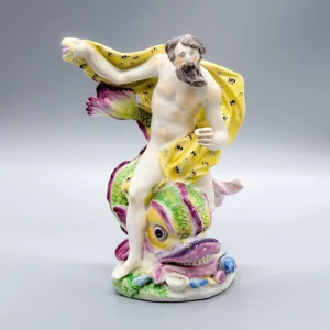 A Bow figure of Neptune, circa 1760