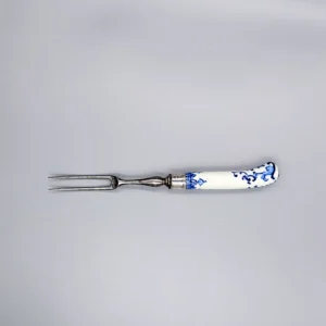 A St Cloud dessert fork, circa 1720-40