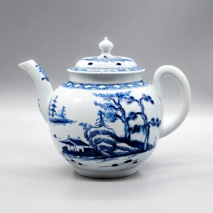 An early Worcester teapot and cover, circa 1755