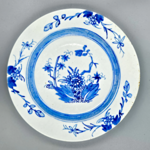 An early Bow plate, circa 1750