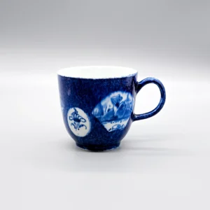 A Bow fan pattern coffee cup, circa 1755