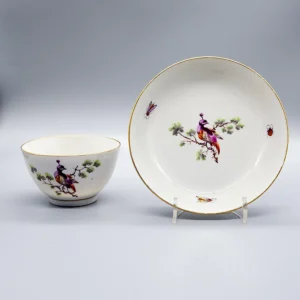 A Keeling tea bowl and saucer, circa 1790