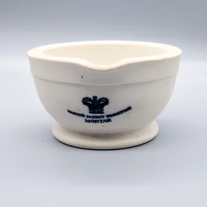 A small ironstone Mason’s mortar, circa 1815